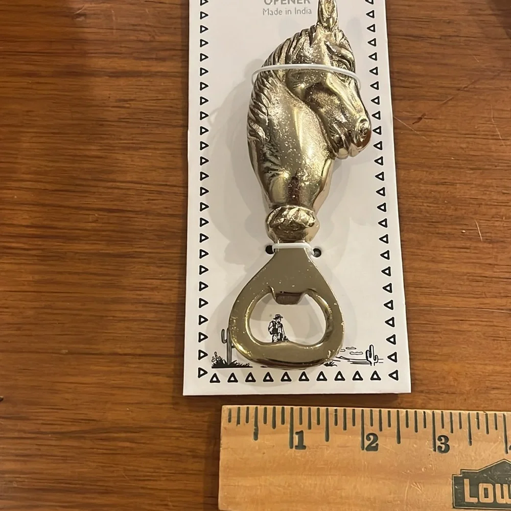 Horse Head Bottle Opener Brass new Equestrian